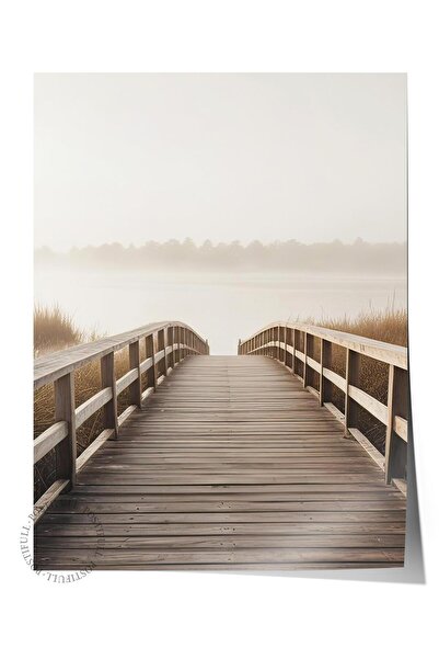 Postifull Poster Path to the Beach, Poster de perete fără cadru, Pictură vert...