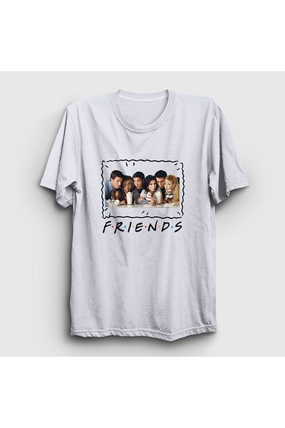 Presmono Μπλουζάκι Unisex White Milkshake Friends 190270 ττ