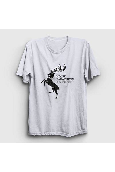 Presmono Μπλουζάκι Unisex White Baratheon Game Of Thrones 191373 ττ