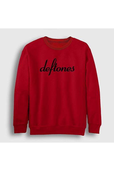 Presmono Унисекс суитшърт с червено лого Deftones 139128tt