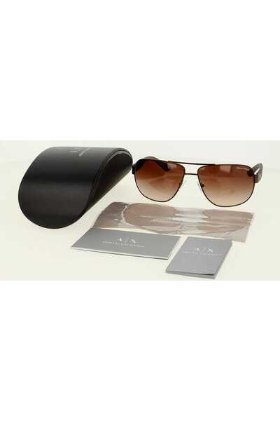 Armani Exchange Man Pilot Sunglasses- Ax 2012s - Lense Size:62mm - Matte Brown
