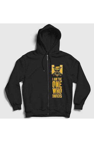 Presmono Φούτερ Unisex Black Knocks V2 Breaking Bad με φερμουάρ με κουκούλα 185058 ττ