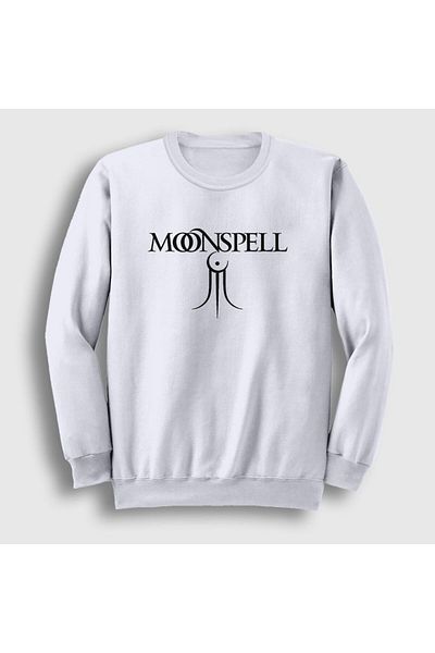 Presmono Φούτερ Unisex White Trident Moonspell 165831 ττ
