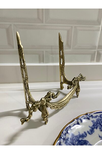 Genel Markalar LİMOGES PİRİNÇ DÖKÜM TABAK STANDI SUNUMLUK DEKOR EV DEKORASYON LİMOGE