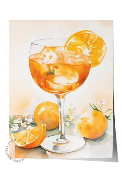 Postifull Aperol umetnički poster, zidni poster bez okvira, vertikalna zidna ...