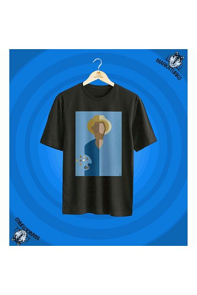 MarkaTurko van gogh Special Design Black T-shirt-2007-105
