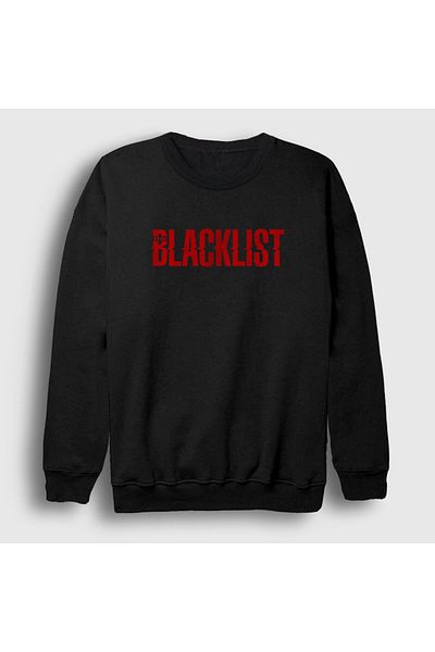 Presmono Унисекс суитшърт с черно лого The Blacklist 183478tt