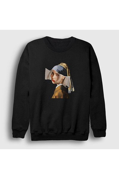 Presmono Unisex Μαύρο φούτερ Vermeer V2 Billie Eilish 155087 ττ