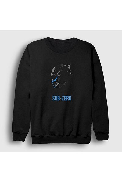Presmono Унисекс черен суитшърт Sub Zero Mortal Kombat 147758tt