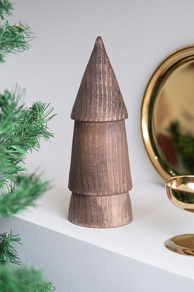 Beige & Stone X Den. Комплект от 3 части за интериора Venge - Коледна декоративна борова елха