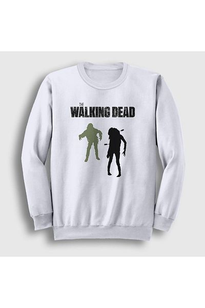 Presmono Φούτερ Unisex White Zombies V2 The Walking Dead 221378 ττ