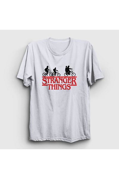Presmono Μπλουζάκι Unisex White Bicycles Stranger Things 217673 ττ