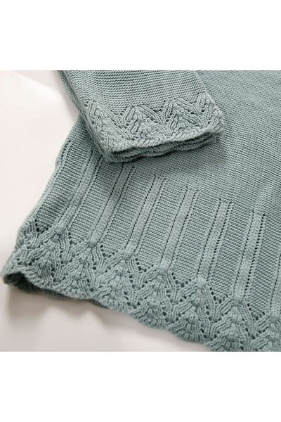 Cloudy Kids Baby Girl Crew Neck Sweater Pants 100% Cotton Knitwear Double Set