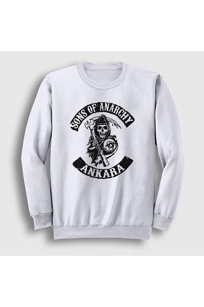 Presmono Φούτερ Unisex White Ankara Sons Of Anarchy 214051 ττ