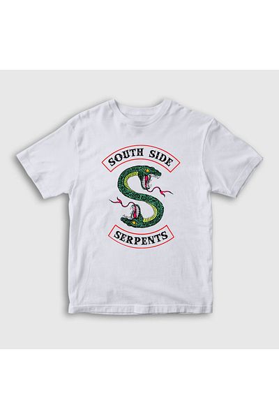 Presmono Unisex Παιδικό μπλουζάκι White South Side Serpents Riverdale 207470 ττ
