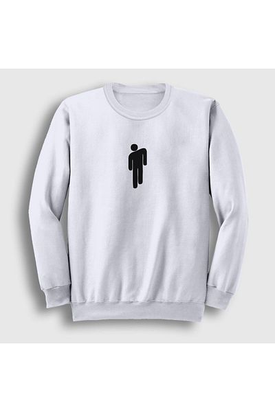 Presmono Φούτερ Unisex White Blohsh Billie Eilish 154042 ττ