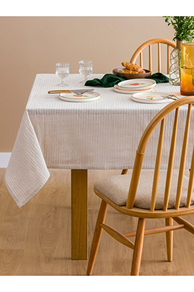 LC Waikiki Бежева скатертина з вишивкою 150x200 см