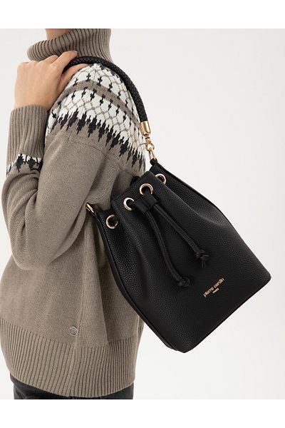 Pierre Cardin Black Drawstring Bag 50296250 -Vr046