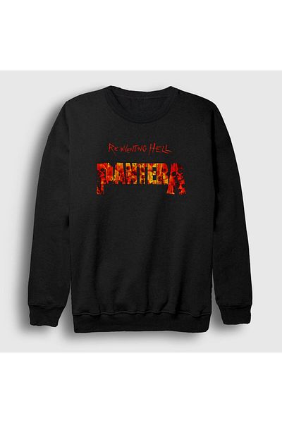 Presmono Φούτερ Unisex Black Hell Pantera 169188 ττ