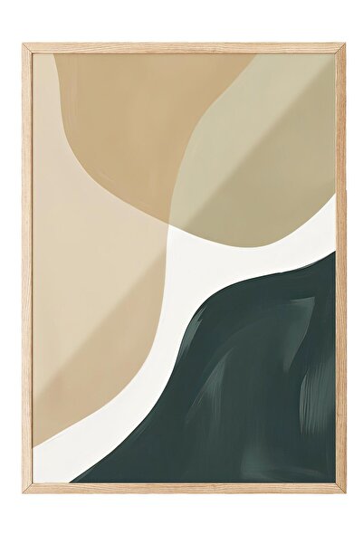 Postifull Abstract Watercolour Çerçeveli Tablo, Dikey Duvar Tablosu Comfort S...