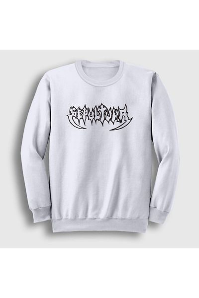 Presmono Φούτερ Unisex Λευκό Sepultura 173542 ττ