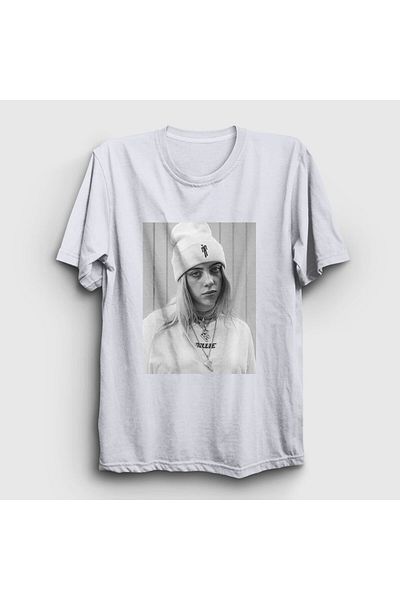 Presmono Unisex Λευκό T-shirt Billie Eilish 153681 ττ