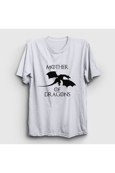Presmono Μπλουζάκι Unisex White Mother Of Dragons Game Of Thrones 192680 ττ
