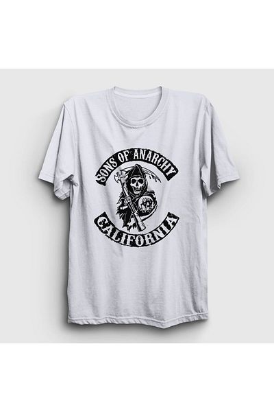 Presmono Μπλουζάκι Unisex White California Sons Of Anarchy 214170 ττ