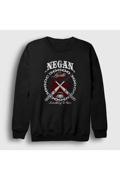 Presmono Unisex Μαύρο φούτερ Negan V2 The Walking Dead 220321 ττ