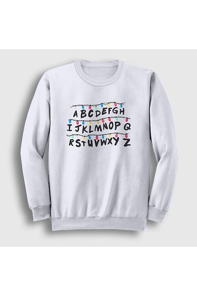 Presmono Φούτερ Unisex White Lights Stranger Things 218937 ττ