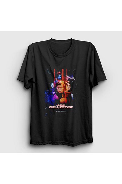 Presmono Μπλουζάκι Unisex Μαύρο Uss Callister Black Mirror 182533 ττ