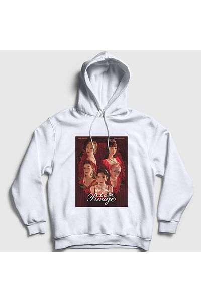 Presmono Φούτερ Unisex White La Rouge K-pop Red Velvet με κουκούλα 276677 ττ