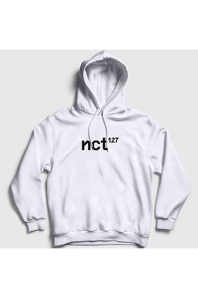 Presmono Φούτερ με κουκούλα Unisex Λευκό λογότυπο K-pop Nct 127 275829 ττ