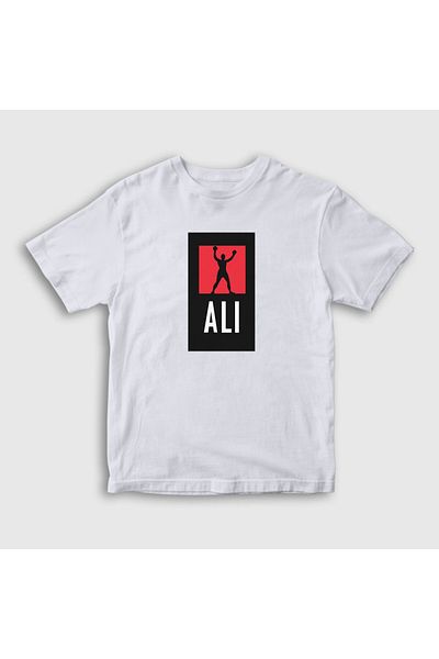 Presmono Unisex Παιδικό μπλουζάκι White Victory Muhammad Ali 230947 ττ