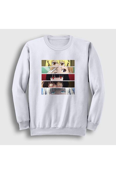 Presmono Φούτερ Unisex White Girls Anime Kakegurui 239690 ττ