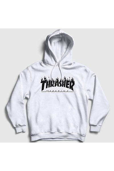 Presmono Φούτερ με κουκούλα Unisex White Logo V6 Thrasher 279769 ττ