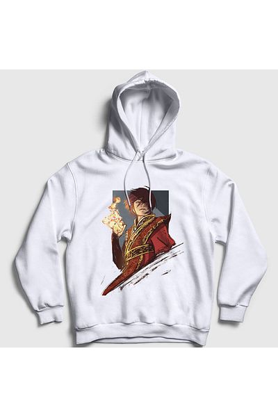 Presmono Unisex White Zuko Anime Avatar The Last Airbender Φούτερ με κουκούλα 262867 ττ