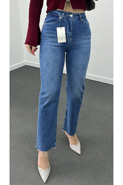 Narferita جينز Mykonos متوسط الحجم من قماش الدنيم المغسول بقصة ضيقة