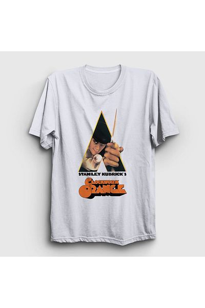 Presmono Unisex Λευκό κάλυμμα φιλμ Αυτόματο πορτοκαλί κουρδιστό πορτοκαλί μπλουζάκι 242038 ττ
