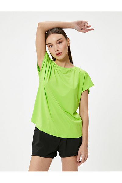Koton Basic Sports T-Shirt Comfortable Fit Short Sleeve Crew Neck