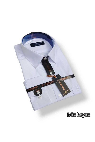 hodbehod Regular and Large Size Oversized Long Sleeve Men's Cotton Shirt with Pockets (Top Quality Product)