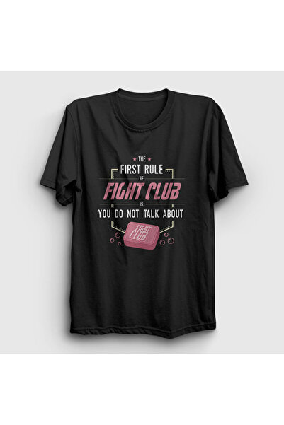 Presmono Unisex Siyah Soap V2 Film Dövüş Kulübü Fight Club T-shirt 244750tt