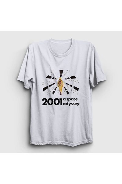 Presmono Μπλουζάκι Unisex White Astronaut V2 Ταινία 2001 A Space Odyssey 241510 ττ