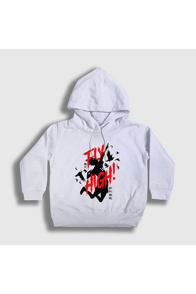 Presmono Hanorac cu glugă unisex pentru copii, alb, volei, haikyu237427tt