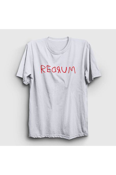 Presmono Unisex Λευκό Redrum Ταινία The Shining T-shirt 254438 ττ