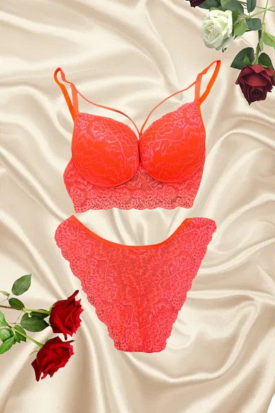 MODA YILDIZ Supported Lace Bra Panty Set -My0001