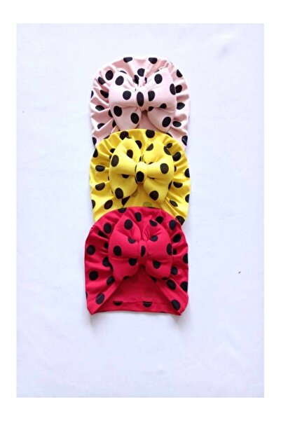 EXTRAÇARŞI مجموعة Diamondstar Ribbon Baby Bonnet Bandana