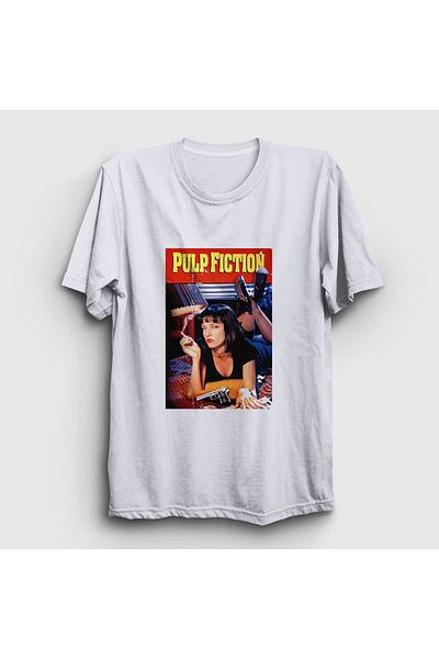 Presmono Μπλουζάκι Unisex White Mia Movie Pulp Fiction 248718 ττ