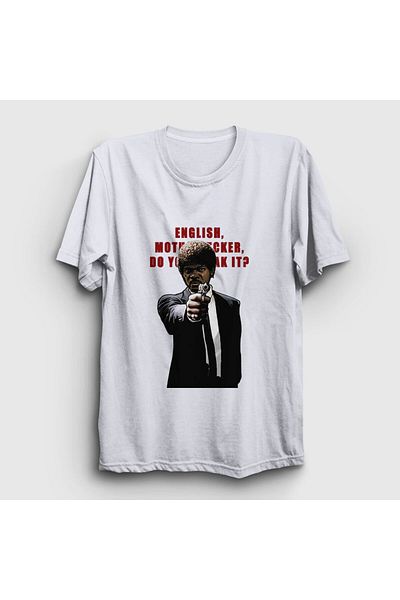 Presmono Μπλουζάκι Unisex Λευκό Αγγλικής Ταινίας Pulp Fiction 248990 ττ
