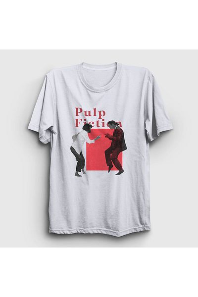 Presmono Μπλουζάκι Unisex White Dance Film Pulp Fiction 248367 ττ